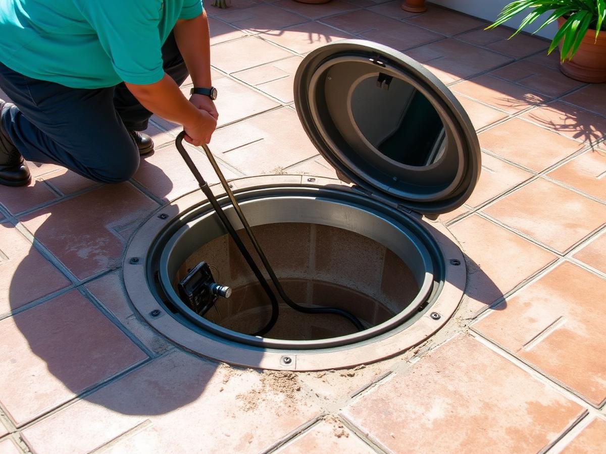 Localización de arqueta oculta